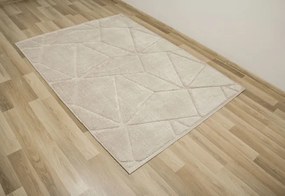 Koberec Shaggy Lula Soft IM87A trojuholníky, béžový