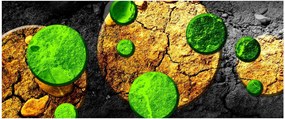 Obraz abstrakcie - Guľa (120x50 cm)
