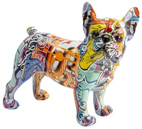 Graffiti Dog dekorácia 24 cm mix