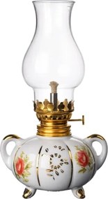 Brilagi - Petrolejová lampa MERLIN biela/zlatá