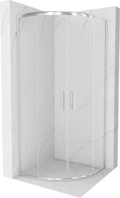 Mexen RIO - Štvrťkruhový sprchovací kút 90x90 cm, číre sklo-chrómový profil, 863-090-090-01-00