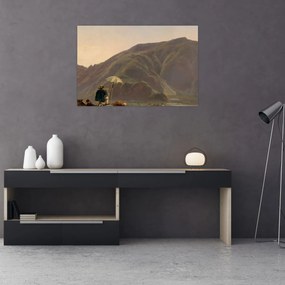 Obraz - Jules Coignet, View of Bozen with a Painter, reprodukcia (90x60 cm)