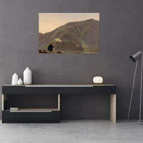 Obraz - Jules Coignet, View of Bozen with a Painter, reprodukcia (90x60 cm)