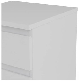 Biela vysoká komoda 40x107 cm Nova – Tvilum