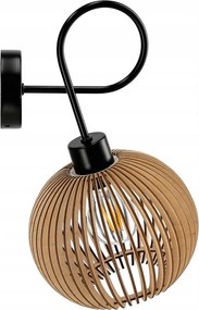 LED stropná lampa LOFT Wraparound 1xE27 Drevená