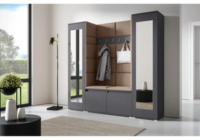 Predsieňová stena AMI 31 So zrkadlom Grafit Béžová