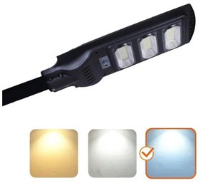 LED Solárna pouličná lampa so senzorom URBI LED/8W/3,2V 6500K IP54 + DO