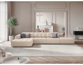 Béžová rohová pohovka (ľavý roh) Chicago – Cosmopolitan Design