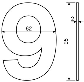 Domové číslo "9", RN.95L, čierna