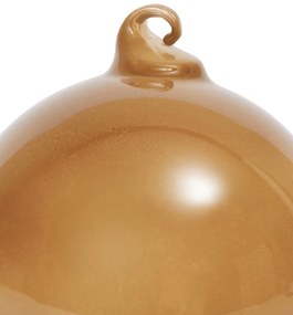 Ferm Living Sklenená vianočná ozdoba Roseate Opaque Ø 4 cm – set 3 ks