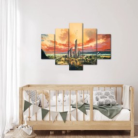 Obraz - Maľované mesto (150x105 cm)