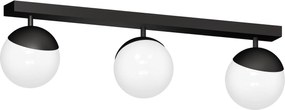 Stropné svietidlo Sfera, 3x biele sklenené tienidlo, b