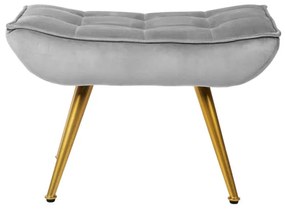 Kreslo VINNIS s podnožkou, sivé 856681