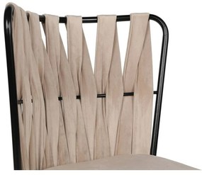 Súprava jedálenských stoličiek Kusakli Cream and Black, 2 ks, 2 ks