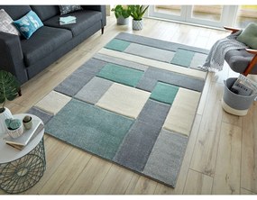 Zeleno-sivý koberec Flair Rugs Cosmos, 120 x 170 cm