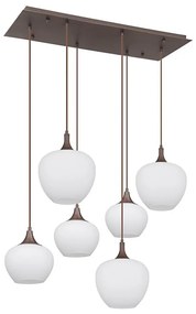 Globo 15548-6HC - Luster na lanku MAXY 6xE27/40W/230V biela