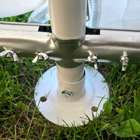 Záhradný párty stan 5x6 m PVC (500 g/m²) – Biely, komplet s bočnými stenami -  -