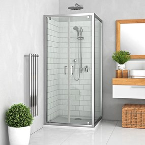Roth Štvorcový alebo obdĺžnikový sprchový kút LLDO2+LLB - bez vaničky ROTH-Variant: šírka dverí: 100 cm, šírka pevnej steny: 75 cm, orientácia: Uni -…