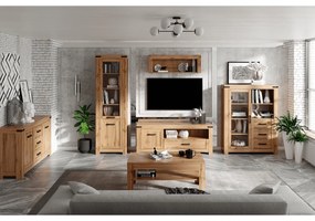 Komoda MORATIZ 1W3S, dub Wotan