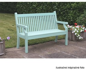Kondela Drevená záhradná lavička, neo mint, 150 cm, KOLNA
