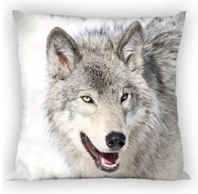 DETSKÁ OBLIEČKA NA VANKÚŠ WOLF 40X40CM VZOROVANÁ