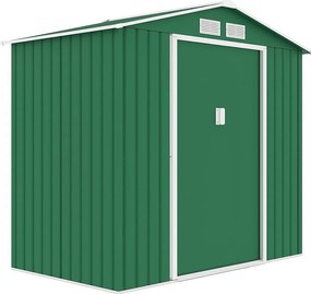 Záhradný domček plocha 213 x 127 cm (zelený)