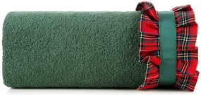 VIANOČNÝ FROTÉ UTERÁK SANTA1 SADA 3KS 70X140 CM ZELENÁ