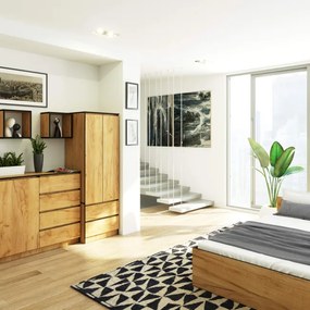 Skriňa STAR S 60 cm 2D 2SZ dub craft