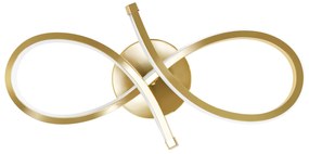 Toolight Toolight, LED nástenné svietidlo 18W APP1051-W, zlatá, OSW-01067