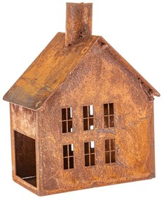 Kovový svietnik Rustik House, 9,5 x 9,5 x 13 cm, 13 cm