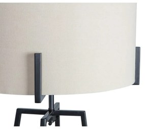 Béžová stojacia lampa s textilným tienidlom (výška 160 cm) Holly – WOOOD