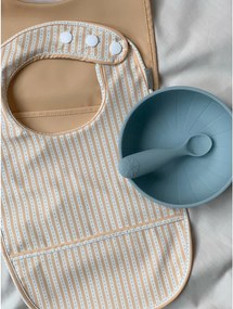 Modré/sivé detské lyžičky v súprave 2 ks zo silikónu Midnight Mix – Cam Cam Copenhagen