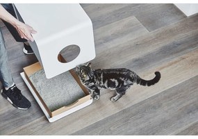 Biely mačací záchod 41x54,5 cm Sito White – MiaCara