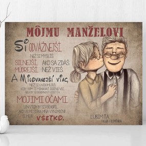 Darček pre muža- Obraz na stenu - Vyznanie lásky pre milovaného muža