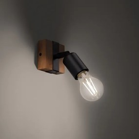 Sollux SL.1295 - Bodové svietidlo ZUCA 1xE27/15W/230V čierna