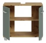 Kúpeľňová skrinka VENOM zelená/dub artisan