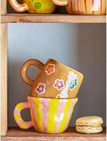 Hnedý kameninový detský hrnček 130 ml Addy – Bloomingville Mini