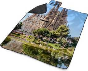Sablio Plážová deka Barcelona Sagrada Familia: 200x140 cm