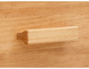 Komoda z borovicového dreva s ratanovými dvierkami Støraa Jolene, šírka 90 cm