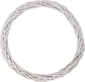 Biely antik ratanový veniec Wreath Rattan XL - Ø 50*5 cm
