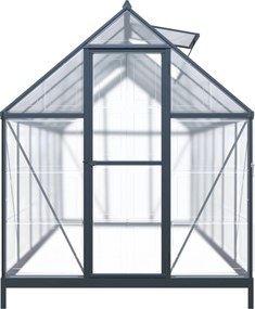 Skleník so základňou BestBerg SH‑6B / 6,6 m² / 364 × 182 × 208 cm / čierna