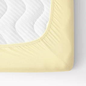 Goldea plachta jersey s napínacou gumou - banánová 200 x 220 cm