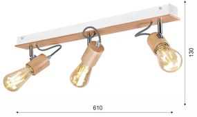 Prisadený luster GUSTAVO 3xE27/60W/230V