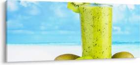 Obraz - kiwi smoothie (120x50 cm)