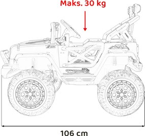 Ramiz Detské elektrické auto OFF ROAD Speed Červené