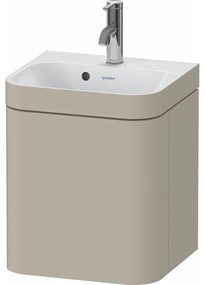 DURAVIT Happy D.2 Plus c-bonded závesná skrinka s nábytkovým umývadielkom s otvorom, 1 dvierka, pánty vpravo, 400 x 360 x 480 mm, taupe matná lakovaná, HP4634O60600000