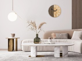 Dřevěné nástěnné hodiny Londyn 33 cm bílé/černé