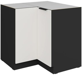 Kuchynská skrinka Aria-Wh/Bl Anti Fingerprint 90x90 Dn 2f Bb