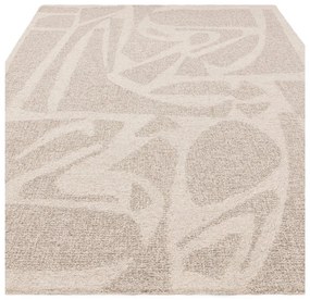 Krémovobiely ručne tkaný vlnený koberec 160x230 cm Loxley – Asiatic Carpets