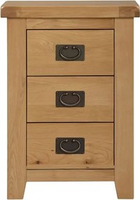 Nočný stolík s 3 zásuvkami, 47x40x66 cm